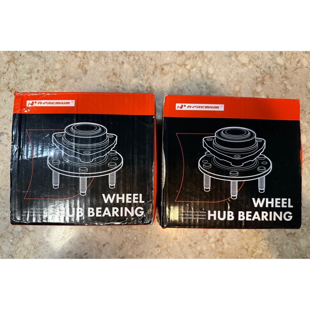 A-Premium Wheel Hub Bearing Assembly Pair HB13221-C 5-Lug with ABS Ring Set of 2